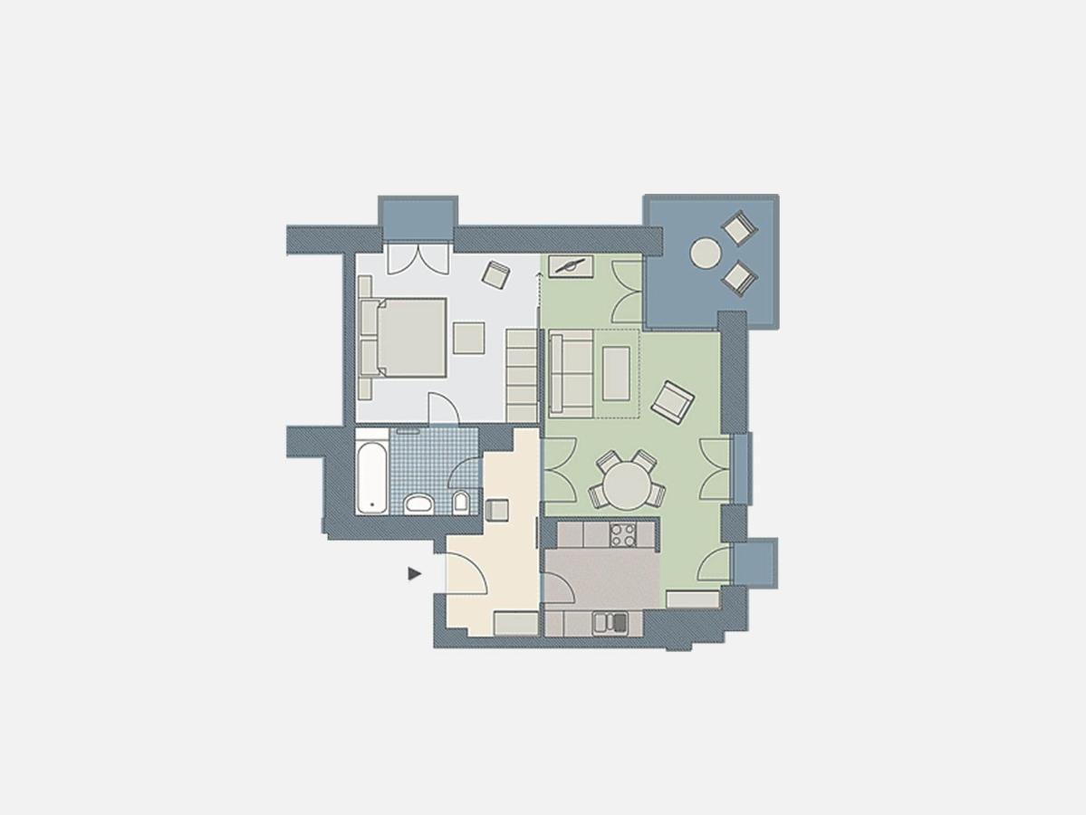 Kaiservillen Heringsdorf - Ferienwohnung Mit 1 Schlafzimmer Und Balkon D214 Eksteriør bilde